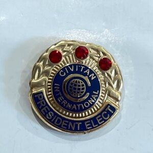 Elks Lodge Civitan International Past President Lapel Pin